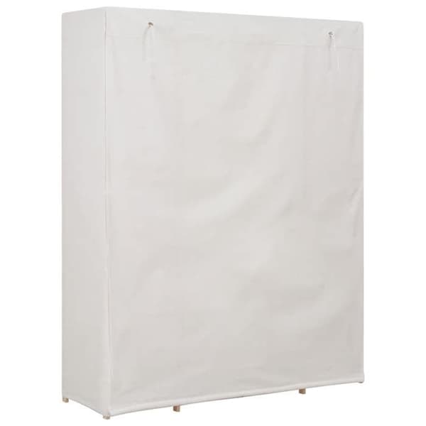 Maison Exclusive - Garderob Vit 135 x 40 x 170 cm Tyg Vit
