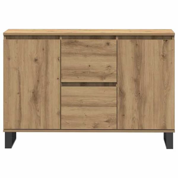 Maison Exclusive - Buffet i håndlavet egetræ 101,5x35x70 cm i ingeniørtræ