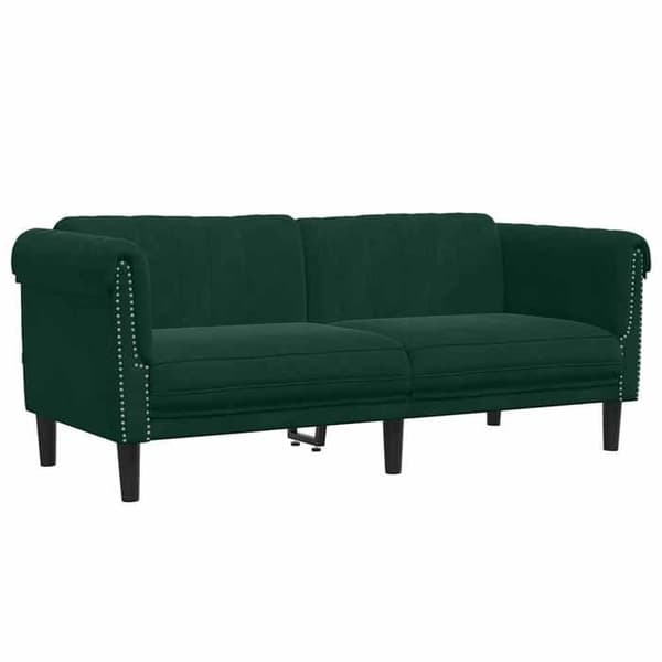 Maison Exclusive - 3-delad soffa i mörkgrön sammet Mörkgrön