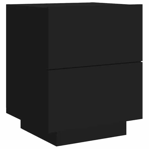 Natteskab - Eksklusivt Hus - Sort - RGB LED - 7 skuffer Sort