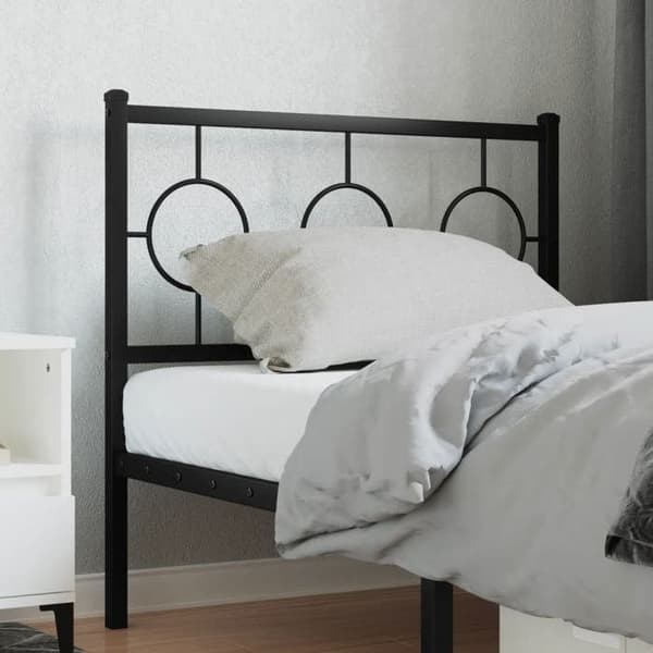 Maison Exclusive - Erstatnings hovedgærde i sort metal 90 cm