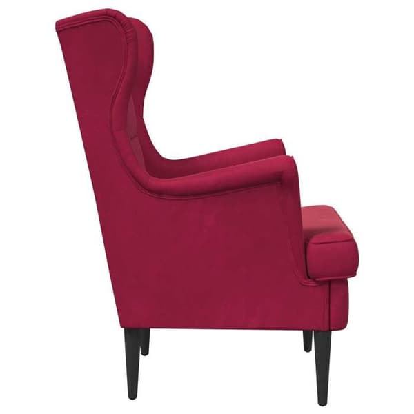 Maison Exclusive - Fåtölj Bordeaux Sammet