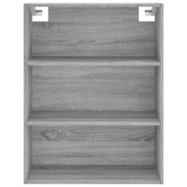 Maison Exclusive - Buffé hög Sonoma grå 69,5x34x180 cm Ingenjörsträ