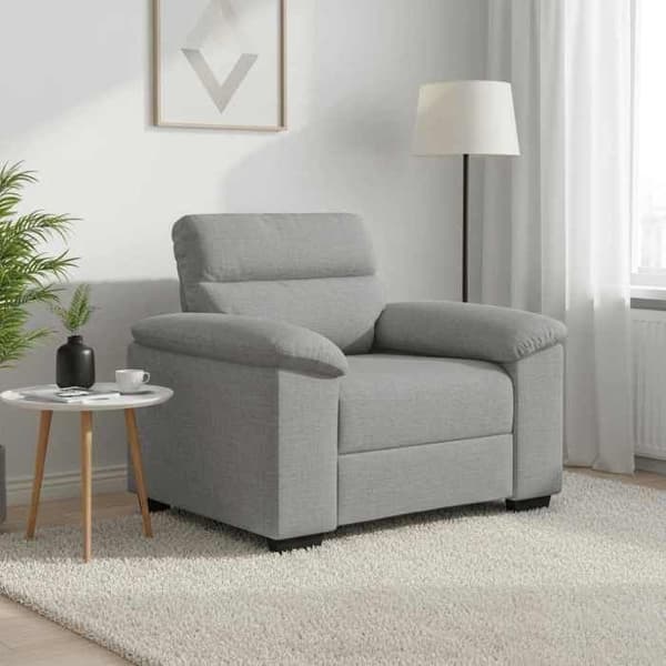 Maison Exclusive - Soffa/Fåtölj Grå Moln 100x81x84 cm tyg Molngrå