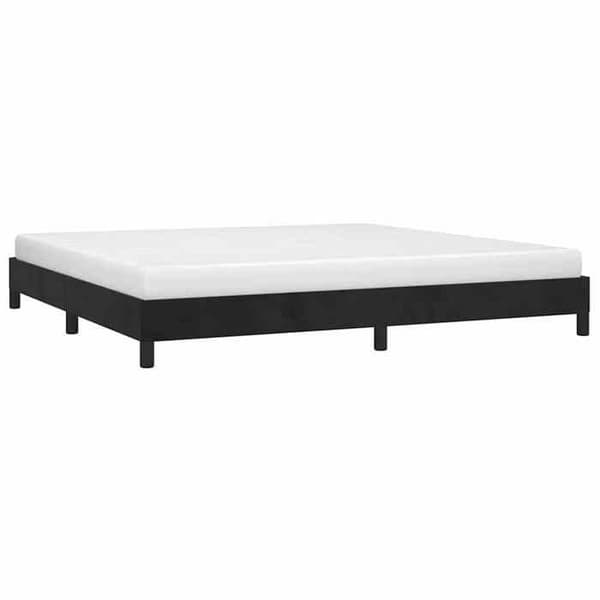Maison Exclusive - Sengestel uden madras sort 200x200 cm velour