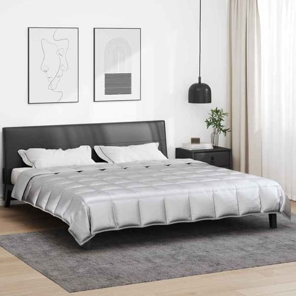 Kudde - EXKLUSIVT HEM - Vadderad - 200 x 240 cm - 300 g/m² - Silverfärgad Silver