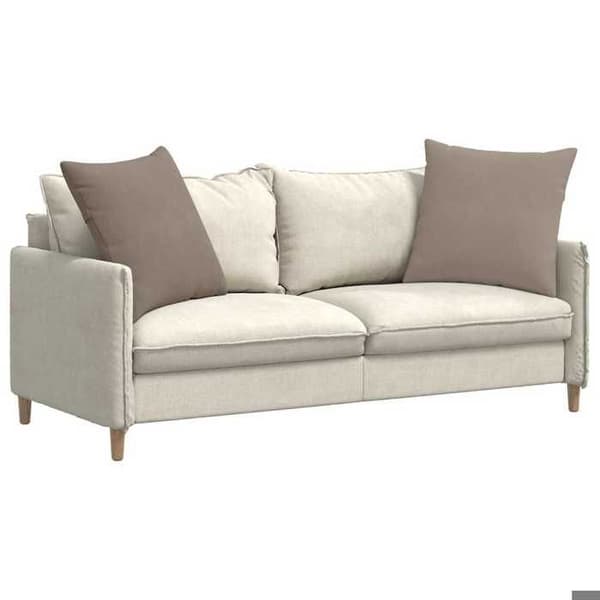 Maison Exclusive - Soffkuddar 2 st tyg Taupe 60 x 60 cm Mol