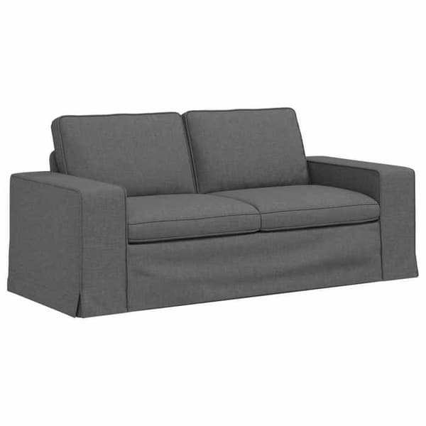 Divaani - MAISON EXCLUSIVE - 2 osan setti - Tummanharmaa - Kangas - Moduulimuotoilu Mörkgrå