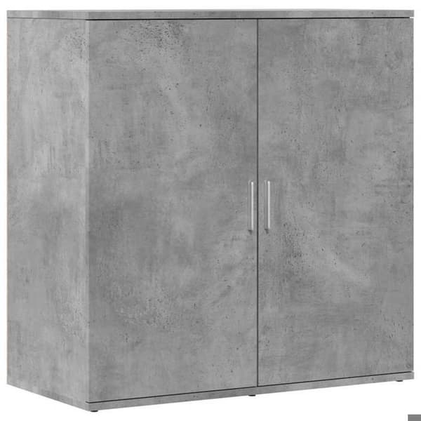 Maison Exclusive - Buffet 2 stk grå beton 79x38x80 cm ingeniørtræ