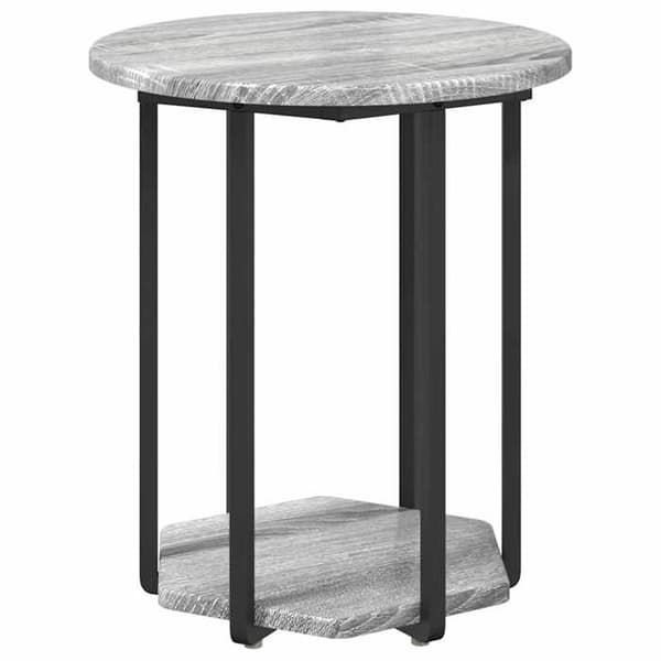 Maison Exclusive - Sæt af 2 sideborde Grå 50 x 50 x 50,5 cm Grå