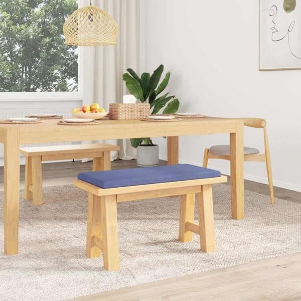Maison Exclusive - Bänk Kudde Blå Denim Djup 35 cm