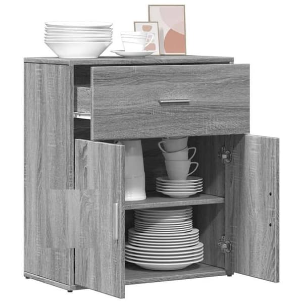Maison Exclusive - Buffé Sonoma grå 60x31x70 cm ingenjörsträ