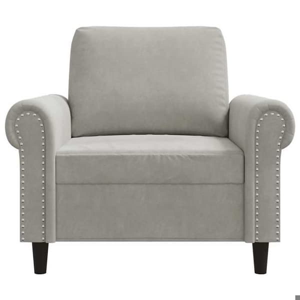 Maison Exclusive - Lysegrå Stol 60 cm Velour