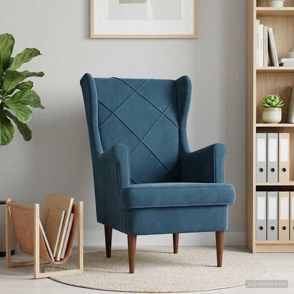 Maison Exclusive - Blå Velour Stol