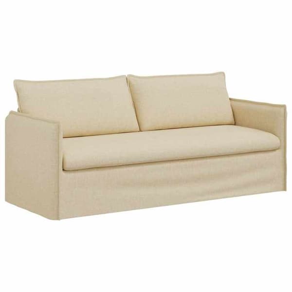 Divaani - MAISON EXCLUSIVE - Moduuli - Kermanvärinen kangas - 196x82x85 cm - Metallirunko Grädde