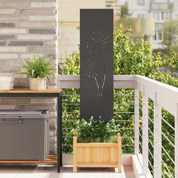 Havelåge - EKSKLUSIV HUS - Rektangulær - Stål - Mat finish - 32 x 140 cm - Sort Svart
