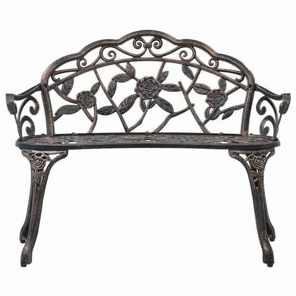 Havemøbel - EKSKLUSIV HUS - 100 cm - Bronze - Støbt aluminium - 2 pladser Brons