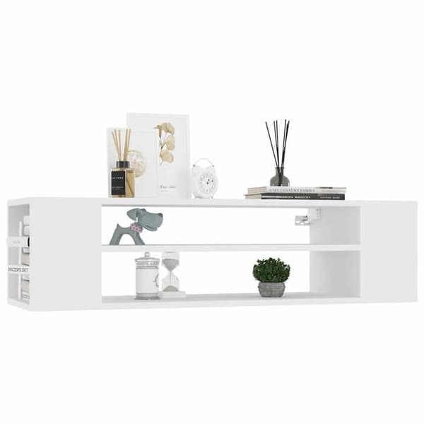 Maison Exclusive - Väggmonterad TV-möbel Vit 100x30x26,5 cm Ingenjörsträ Vit