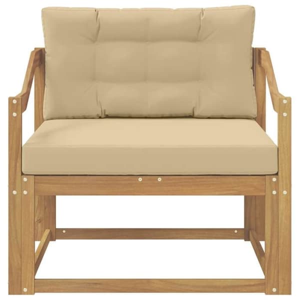 Maison Exclusive - Utomhussoffa i vit polyester