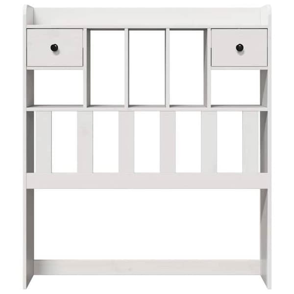 Maison Exclusive - Sänggavel med förvaring vit 75 cm massiv furu
