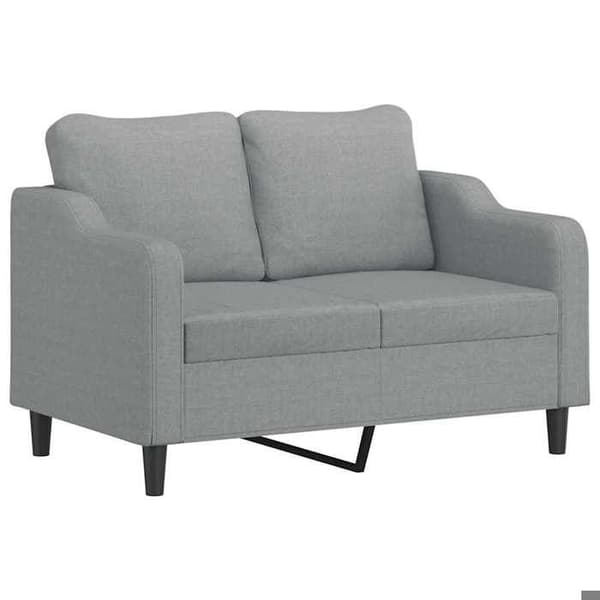 Maison Exclusive - Sæt af 2 sofaer med lysegrå puder i stof