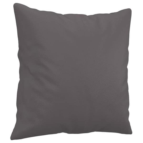 Maison Exclusive - Soffa 2 platser med grå kuddar 120 cm konstläder