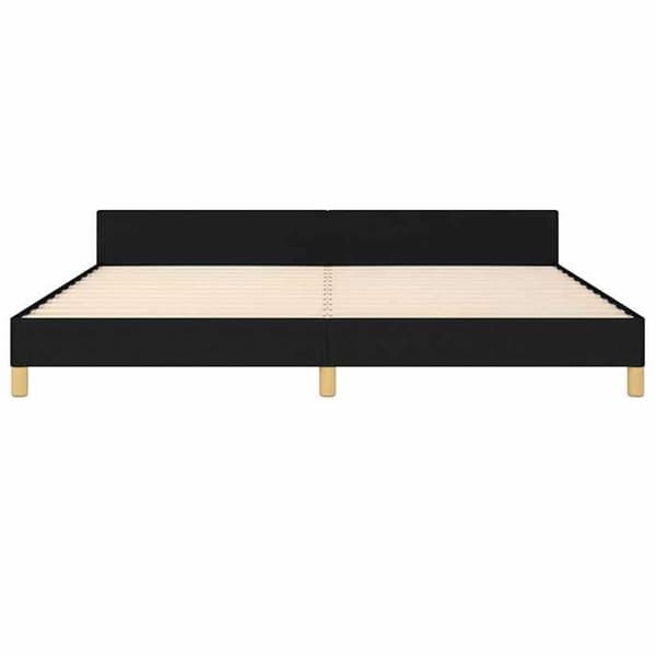 Maison Exclusive - Sengestel uden madras sort 200x200 cm stof