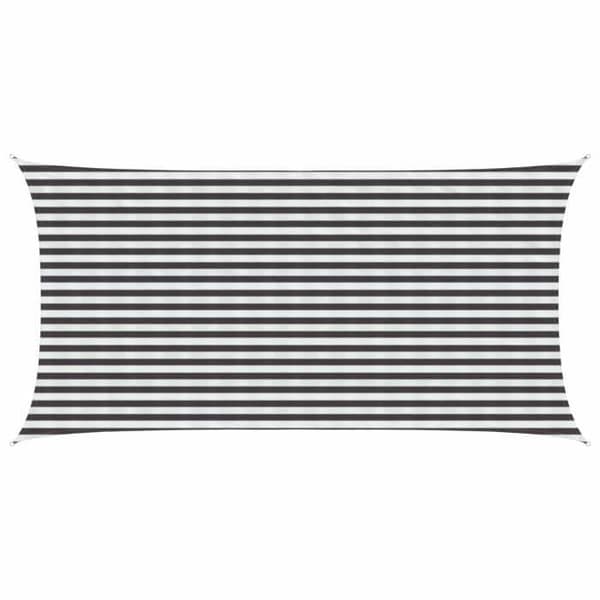 Maison Exclusive - Skuggnät 2,5 x 5 m HDPE Rektangulär Antracit och vit