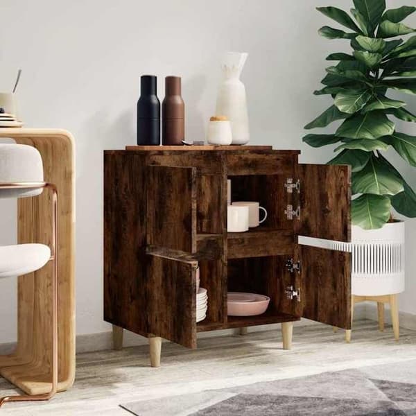 Maison Exclusive - Buffet Røget Eg 60x35x70 cm Ingeniørtræ Rökt ek