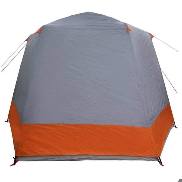 Maison Exclusive - Campingtelt til 8 personer Grå og orange Polyester