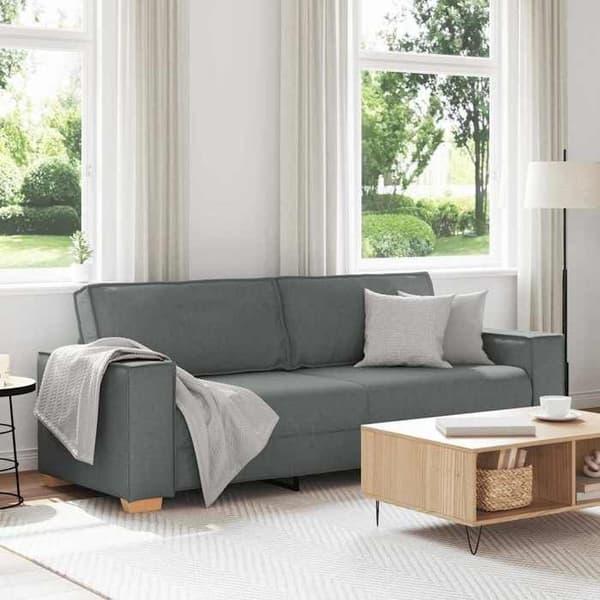 Maison Exclusive - Sofa 3 pladser Mørkegrå 220x78x84 cm Stof