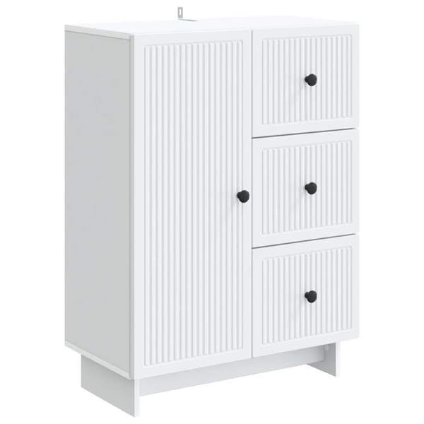 Maison Exclusive - Buffet Hvid 66 x 34,5 x 90 cm Ingeniørtræ Vit