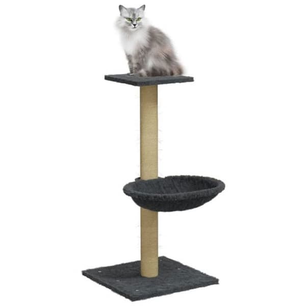 Maison Exclusive - Kattekradse med sisal i mørkegrå 74 cm