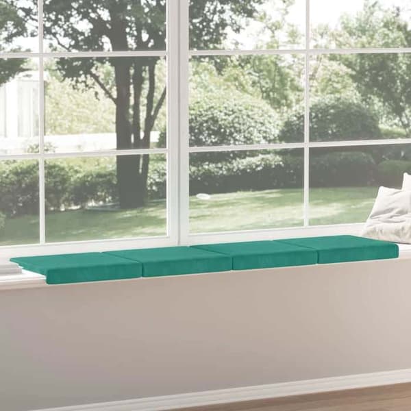 Maison Exclusive - Bänkdyna 4 st Sammet Turkos Djup 35 cm