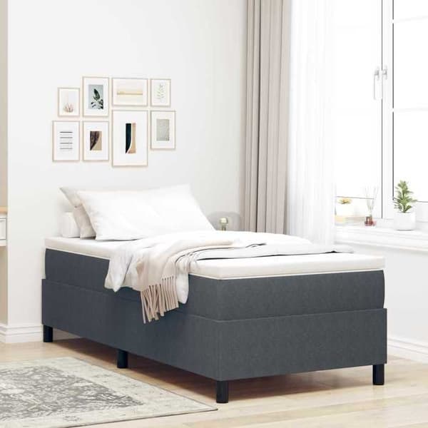 Maison Exclusive - Tummanharmaa sänkykehys, 80 x 200 cm Mörkgrå