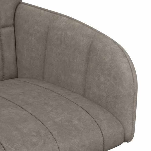 Maison Exclusive - Matstolar 2 st Syntetläder Grå