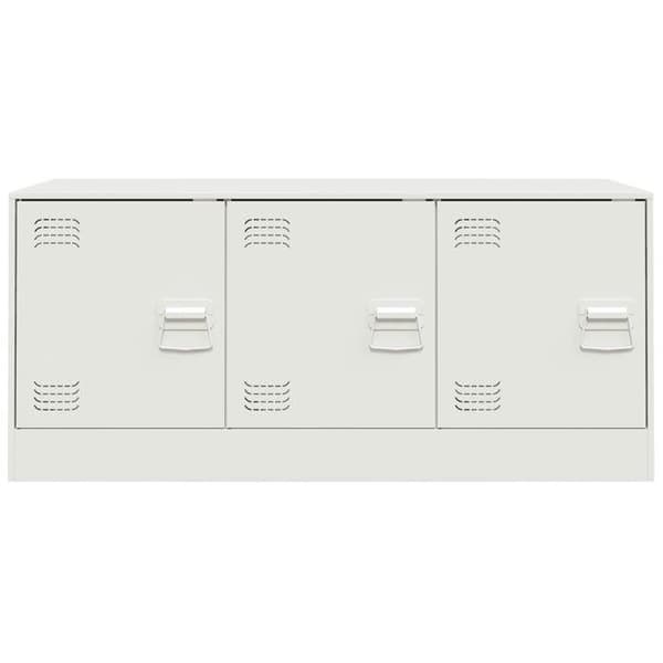 Maison Exclusive - TV-möbel vit 99x39x44 cm stål