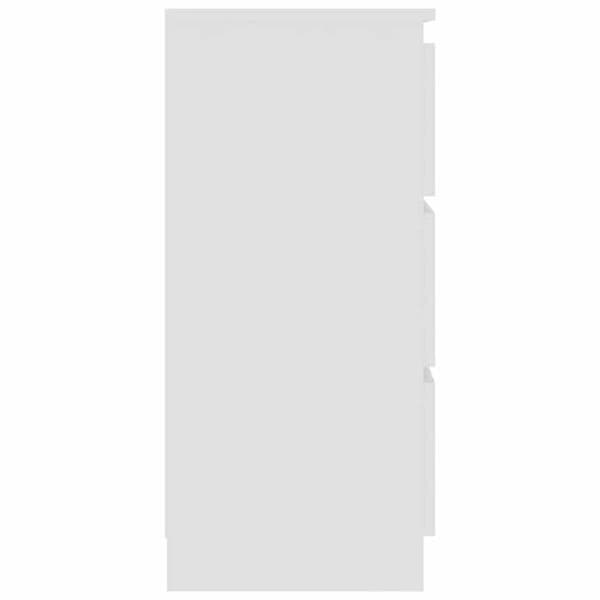 Maison Exclusive - Buffé Vit 60x35x76 cm Ingenjörsträ
