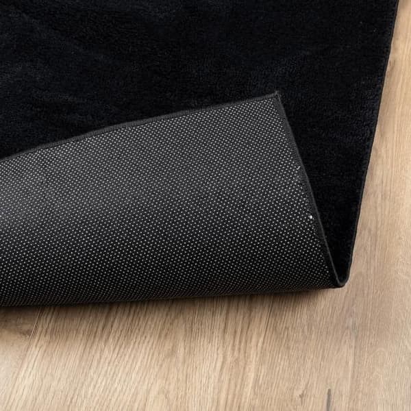 Tæppe - MAISON EXCLUSIVE - OVIEDO - 200x280 cm - Sort - Polyester Svart