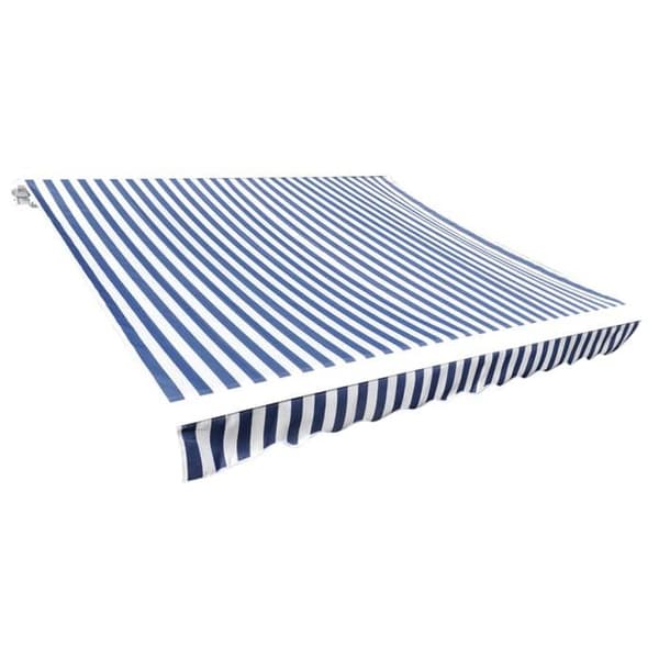 Tältduk - Exklusivt Hem - 3 x 2,5 m - 100% Polyester - UV-skydd (blå och vit) blå och vit