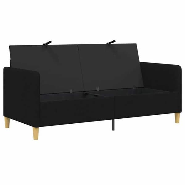 Maison Exclusive - Soffa med förvaring Svart 172 x 78 x 87 cm Polyester
