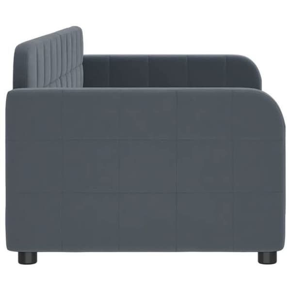 Maison Exclusive - Tummanharmaa lepotuoli 80x200 cm sametti