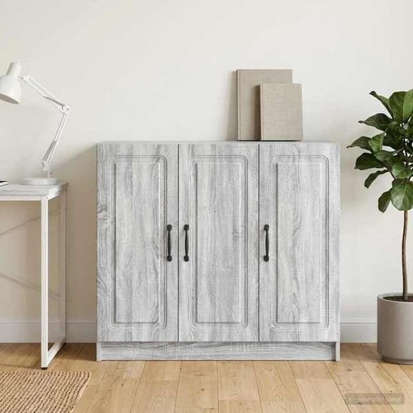 Maison Exclusive - Buffet Sonoma grå 89 x 34,5 x 77 cm Ingeniørtræ