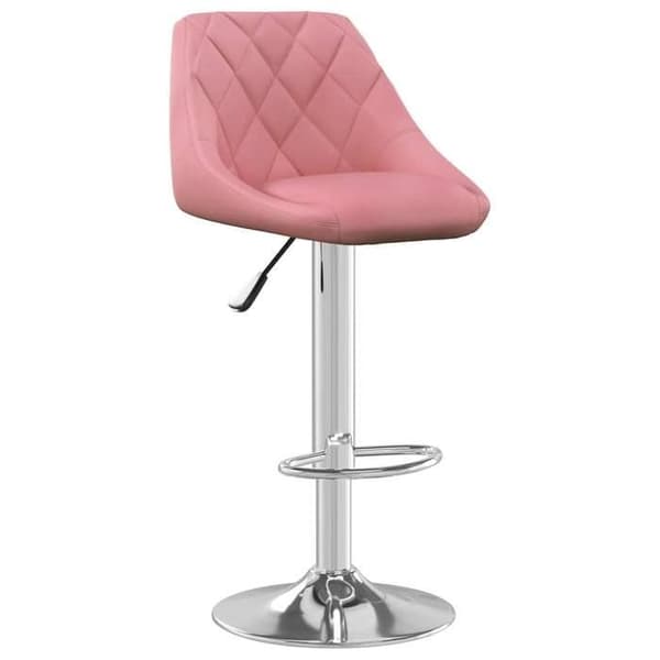 Maison Exclusive - Barstolar set om 2 rosa sammet