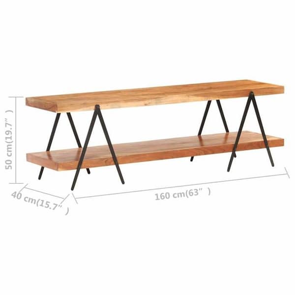 Maison Exclusive - TV-möbel 160x40x50 cm i solid akaciaträ
