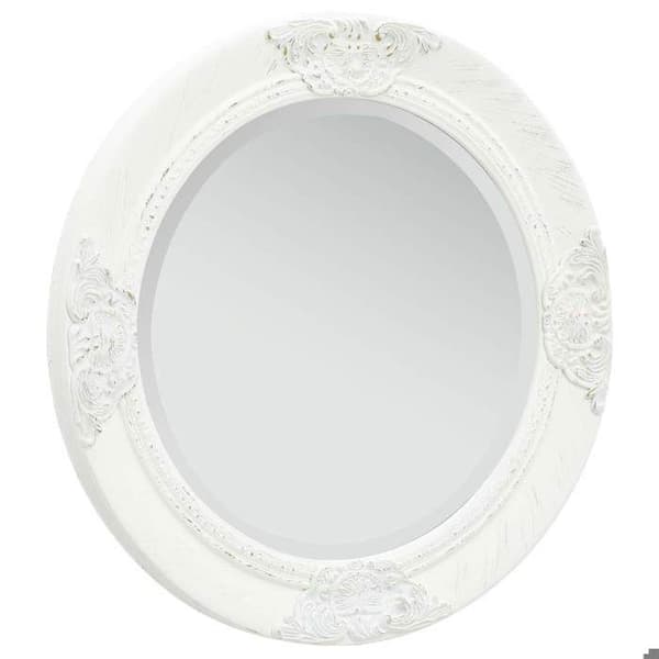 Maison Exclusive - Barockstil väggspegel 50 cm Vit
