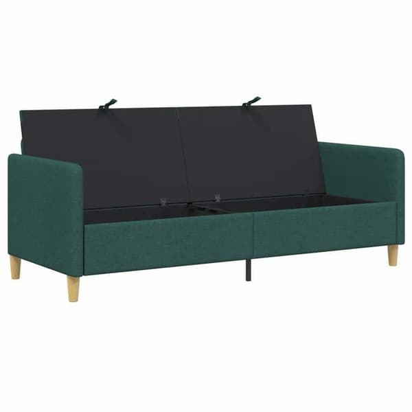 Maison Exclusive - Soffa med förvaring Mörkgrön 192 x 78 x 87 cm Polyester