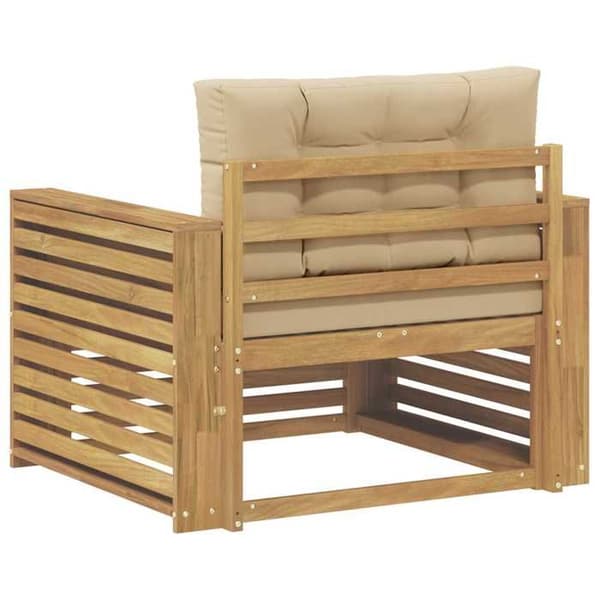 Maison Exclusive - Valkoinen ja beige polyesterista valmistettu ulkokaluste