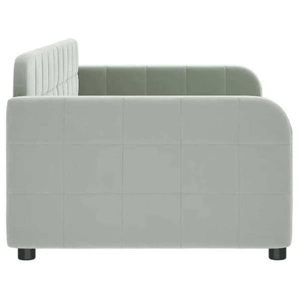 Maison Exclusive - Sengebund uden madras grå 90x190 cm velour
