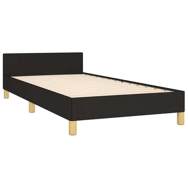Maison Exclusive - Sengestel uden madras sort 90x190 cm stof